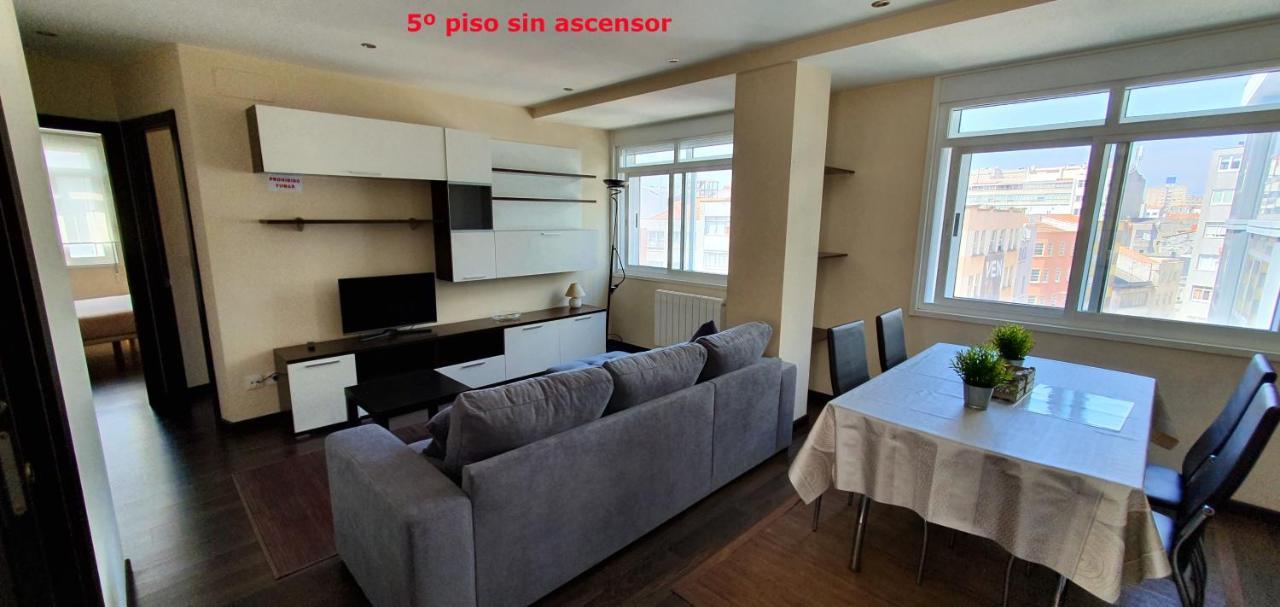 Coqueto apartamento de 2 habitaciones en zona estación tren Corunha Exterior foto